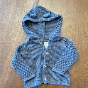 Carter's Gray Knit Baby Sweater